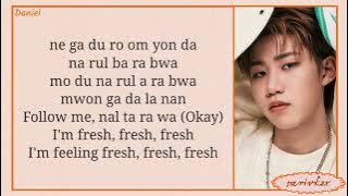 Daniel Jikal (다니엘 지칼) - Fresh (easy lyrics)