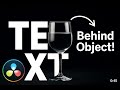 🎬 How To Add TEXT Behind OBJECTS in DaVinci Resolve (Easy Tutorial)