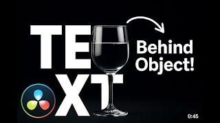 🎬 How To Add TEXT Behind OBJECTS in DaVinci Resolve (Easy Tutorial)