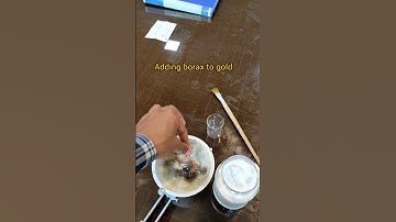 Adding borax to black powder gold!!