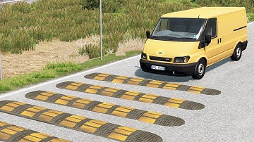 Cars Vs Speed Bumps Test #6 | BeamNG.drive