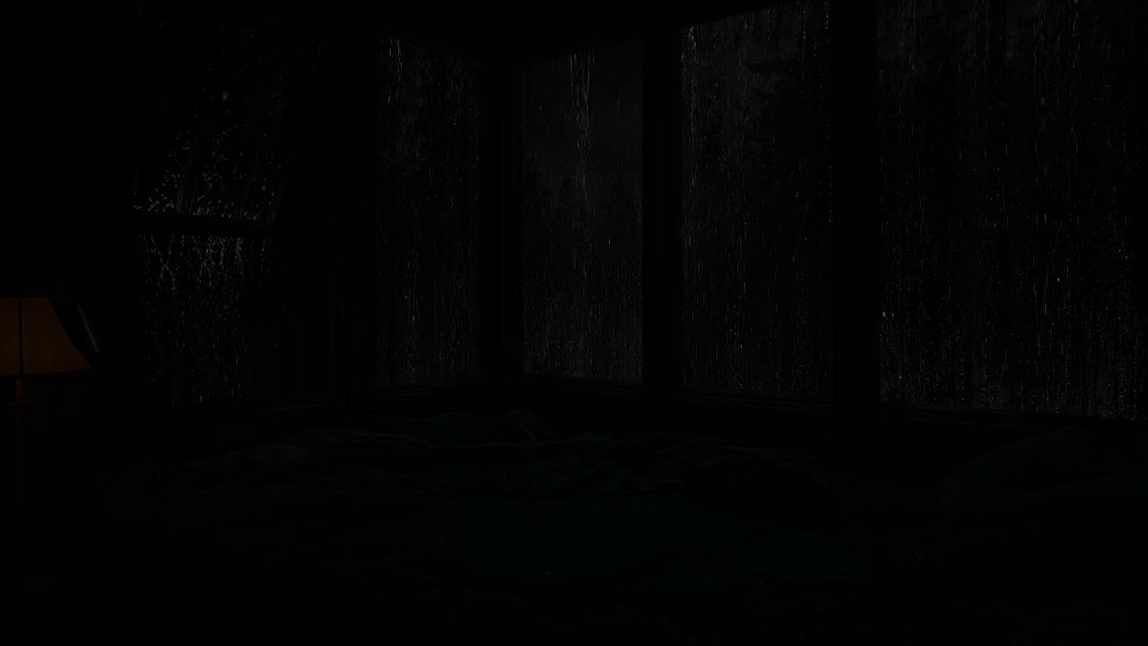 💤 한밤중에 숲 속에서 창문에 떨어지는 빗소리를 듣는 것