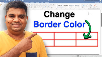 How To: Change Border Color In Word (MAC) - of Table