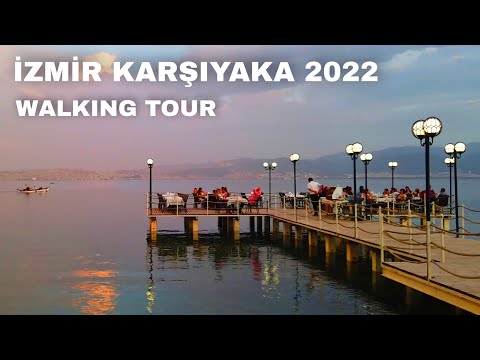 Izmir Karşıyaka Evening Walking Tour, June 2022 | Karşıyaka Akşamları | Turkey 4K 60fps