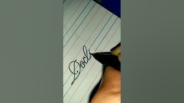 How to write Doctor in cursive writing #handwriting #veemeek #cursive #trending #shorts