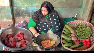 How To Cook Fish Curry Recipe With Snake Gourd By Me|Indian Rural Cooking