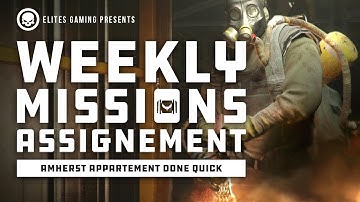 [ The Division ] Weekly Missions done quick