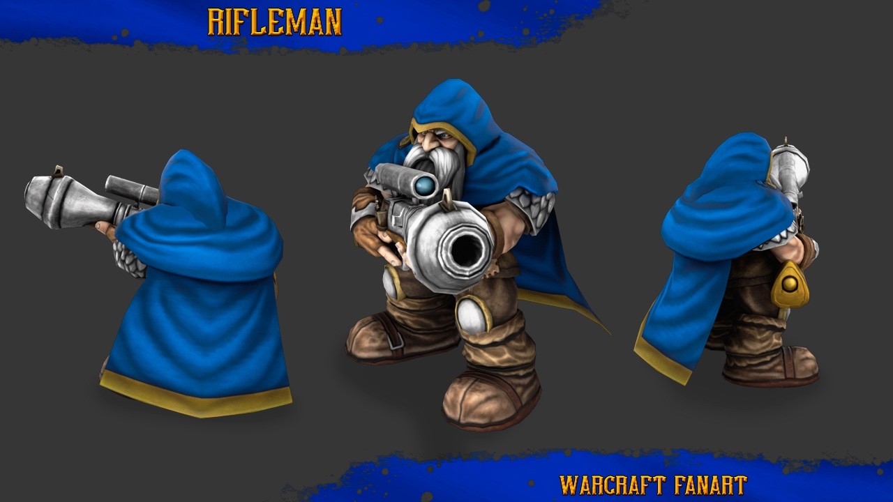 Human Rifleman Warcraft | Rifleman | Warcraft Remake | Fan Art - YouTube
