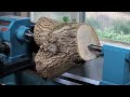 Woodturning - Ash Crotch Surprise!