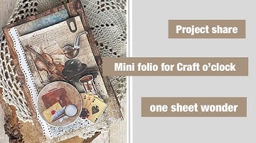 Project share / Mini folio / One sheet wonder for @CraftOClock