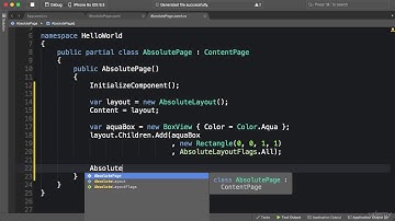 029 Absolute Layout in Code - Xamarin Forms Course