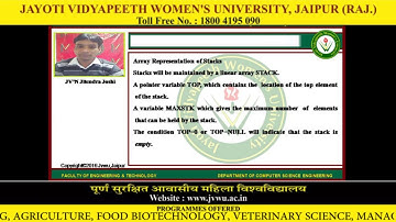Jayoti Vidyapeeth - Faculty of Engineering and Technology - Stack
