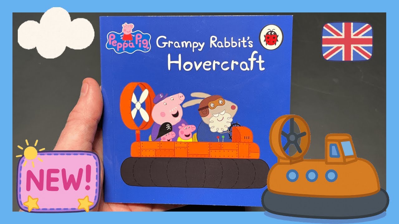 Thumbnail for Peppa Pig episode 16, focused on Grampy Rabbit's hovercraft adventure