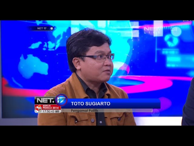 NET17 - Talkshow Kampanye politik di media sosial bersama pengamat politik Toto Sugiarto class=