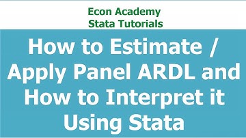 How to Estimate and Interpret Panel ARDL using Stata