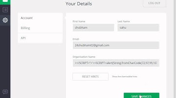 Stored XSS on App.io