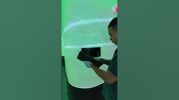 Quickly disassemble and install the soft LED module of LED cylindrical screen#leddisplay #ledvideo