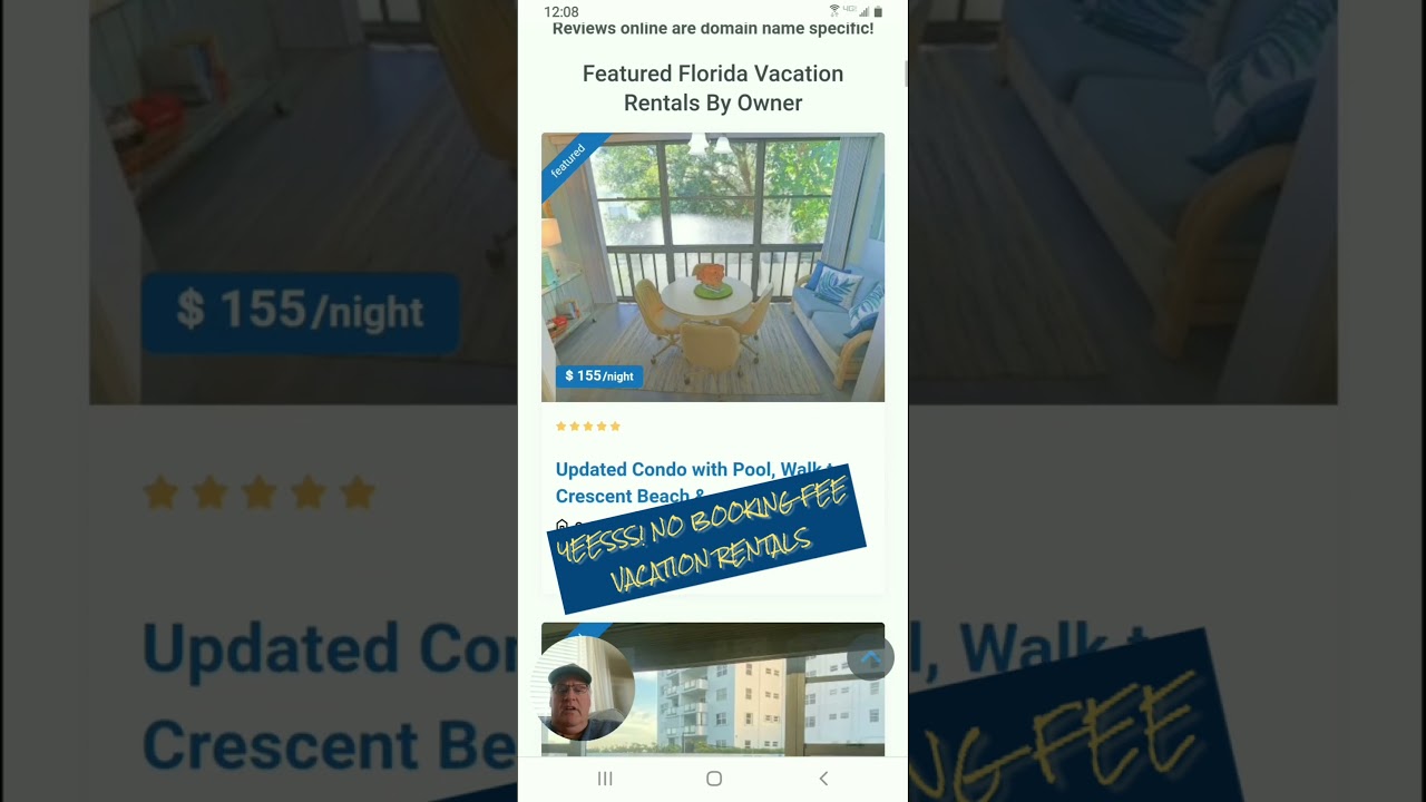 Florida no booking fee vacation rentals booking direct 