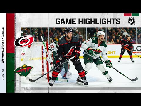 Hurricanes @ wild 11/19 | nhl highlights 2022