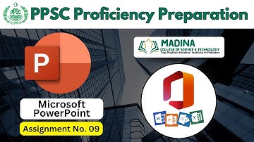 Preparing For Proficiency Test || Ms PowerPoint Assignment No. 09 || Hafiz Usman Idrees ||