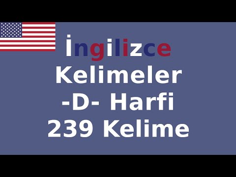 D Harfi ile Başlayan İngilizce Kelimeler (239 Kelime)