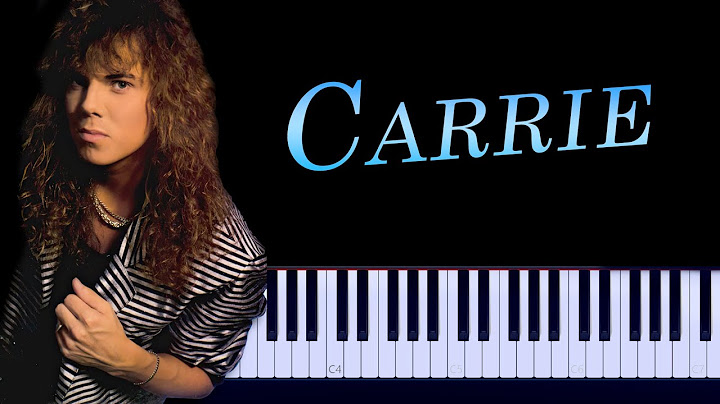 Carrie Piano version - Piano performance video thumbnail