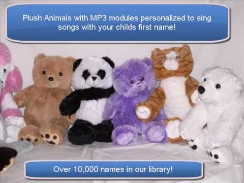personalized singing stuffed animals