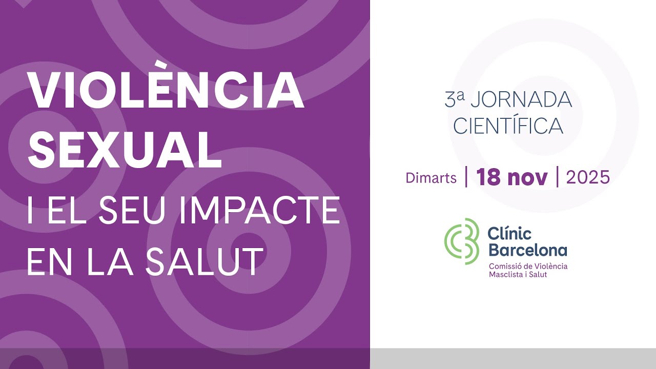 3a Jornada científica. Violència sexual i el seu impacte en la salut ...