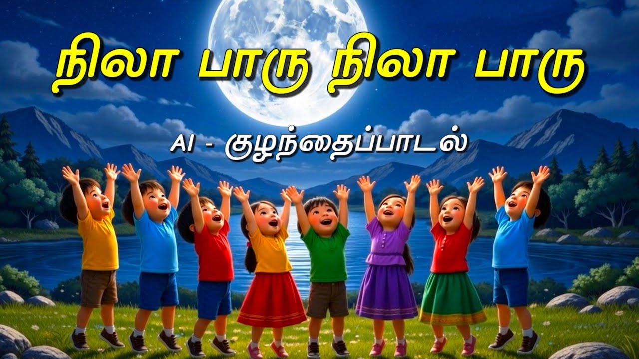 நிலா பாரு நிலா பாரு நீல வானிலே | ஜூலியன் |  மழலைப்பாடல் | கார்ட்டூன் வீடியோ | எண்ணும் எழுத்தும் | 