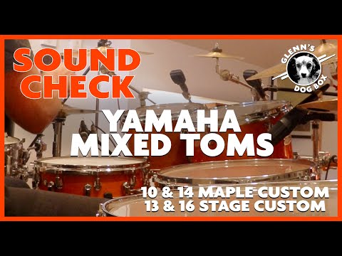 Yamaha Stage Custom - Mixed Toms - Maple Custom (12 & 14)  Stage Custom (13 & 16)