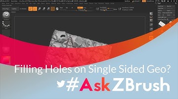 #AskZBrush: “How can I fill a hole on a single sided object?”