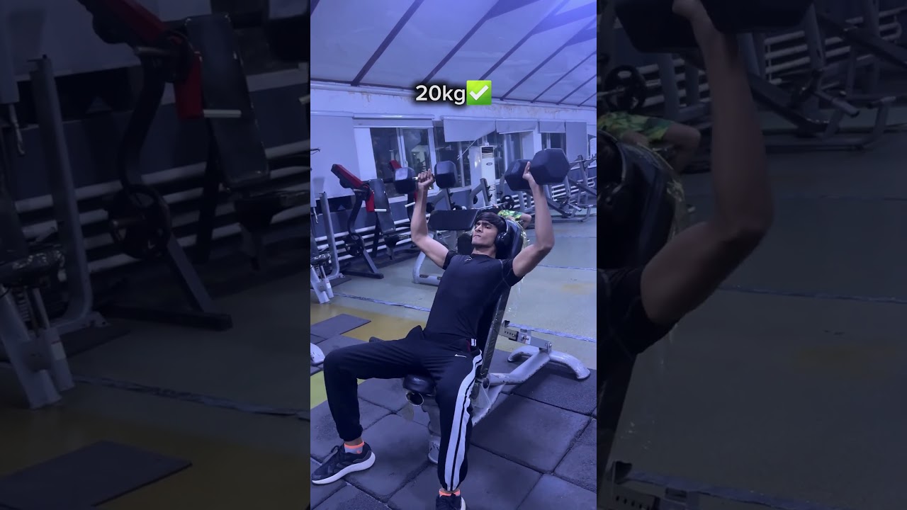 Shoulder press pr💀    