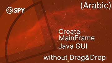 How to create the main frame in GUI Java without drag and drop | NetBeans