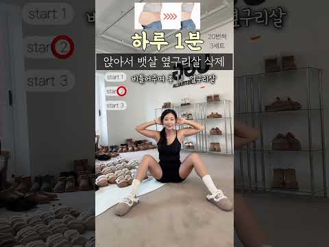 앉아서 뱃살옆구리살 삭제✨ #전신운동 #뱃살빼기 #<strong>옆구리살빼기</strong> 촬영하러가서 틈새운동완료 !