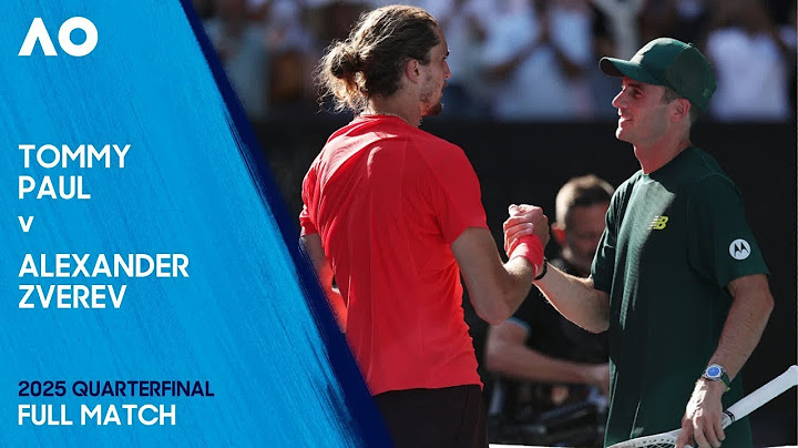 Tommy Paul v Alexander Zverev Full Match | Australian Open 2025 Quarterfinal