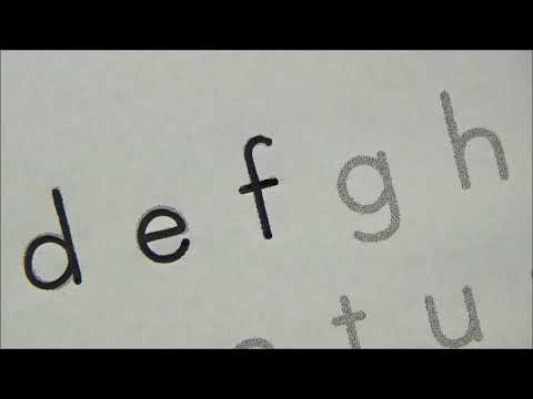How to write super clean alphabet