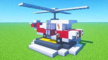 Minecraft Tutorial: How To Make A Hospital Helicopter "City Build 2021"