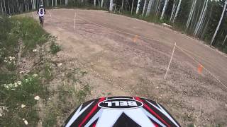 Steamboat Downhill mountain bike woods crash