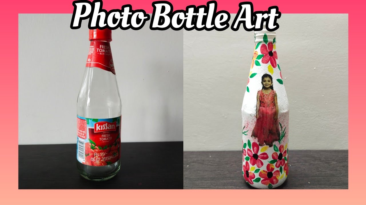 Photo Bottle ArtFinger painting on glass bottle YouTube