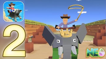 Rodeo Stampede: Gameplay Walkthrough Part 2 - The Green Elephant! (iOS, Android)