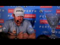 Louis Oosthuizen press conference after claiming the Perth International