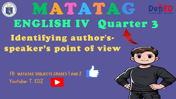 English 4 Matatag Quarter3 Week1 Identifying author