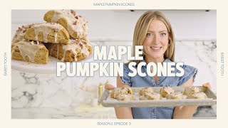Moist and Fluffy Maple Pumpkin Scones | Sweet Tooth S2E3