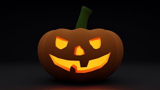 Фонарь из тыквы в Blender / Jack-o'-lantern in Blender Фонарь из тыквы в Blender / Jack-o'-lantern in Blender