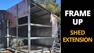 Shed Extension Build | DIY Slab, Frame & Cladding (Episode 2)