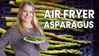 10 MINUTE AIR FRYER ASPARAGUS | how to cook asparagus in air fryer | air fried asparagus