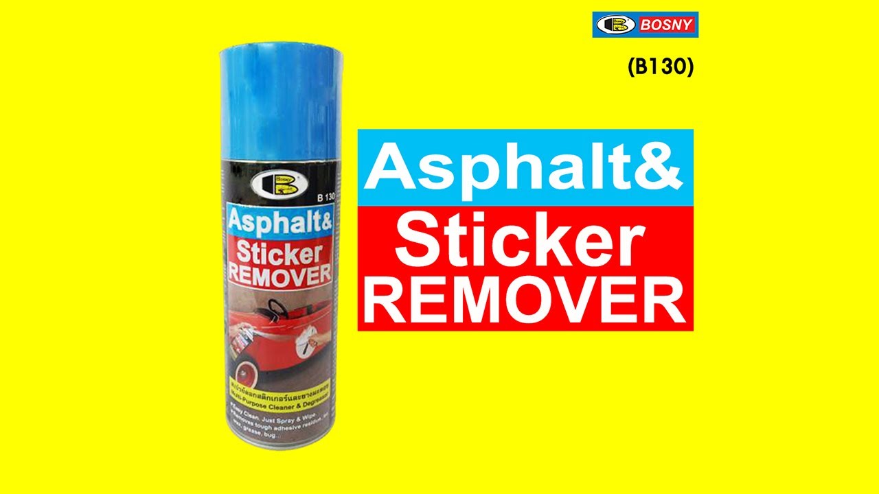 BOSNY Asphalt & Sticker Remover Spray B130 บอสนี่ สเปรย์ลอกสติ๊กเกอร์ ...