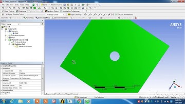 HOW TO CREATE HOLE IN CENTER IN ANSYS WORKBENCH - Prashant Patil - Prashant Patil