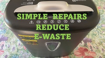 How to Repair an  Amazon Basics Paper Shredder Effectively