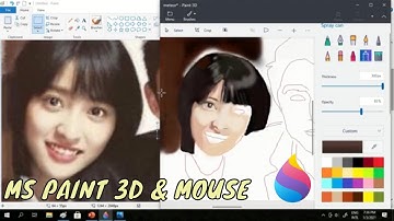How to Draw and Paint in Paint 3D | Digital Painting Portrait #Dayshenfanart